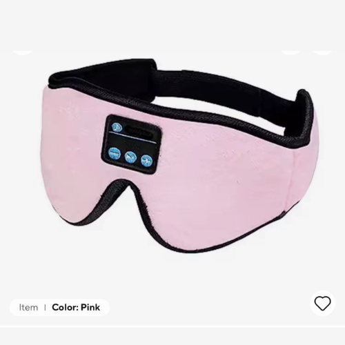 Mask For Sleep Headphones Bluetooth 3D Eye Mask Music Play Sleeping Headphones with Built-in HD Speaker